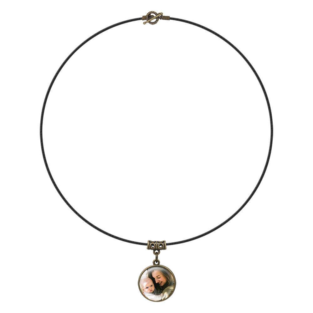 Collier Photo Rond - mademinefr