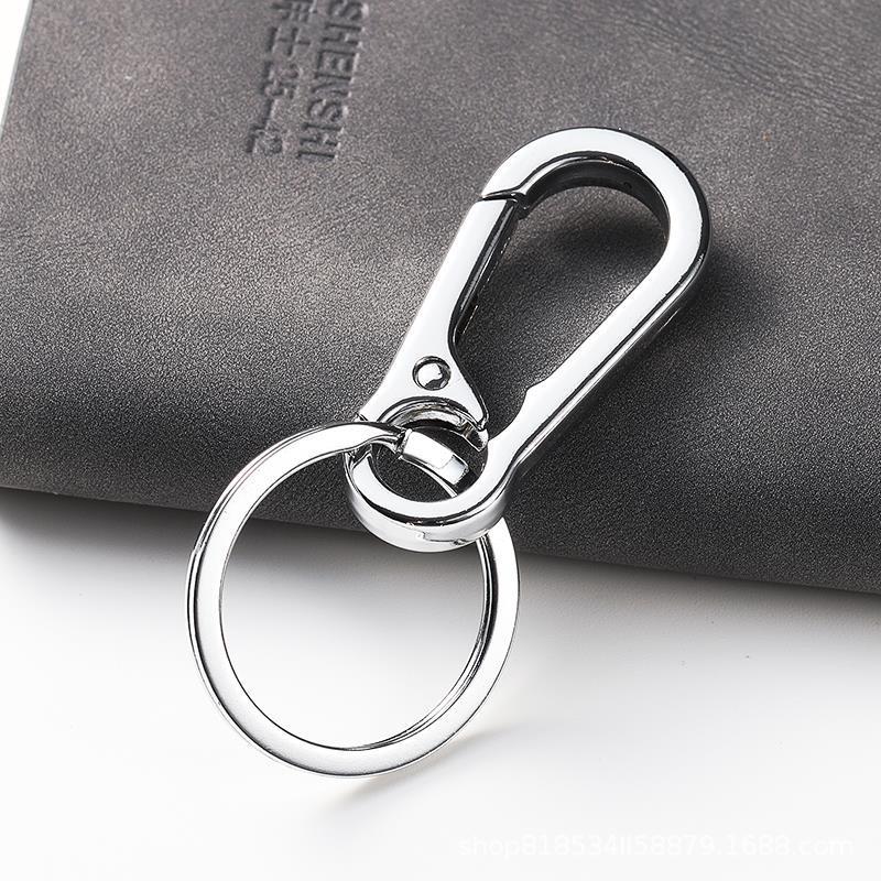 Porte-clés À Clip Mousqueton, En Acier Inoxydable, Avec Mousqueton, Porte-clés À Dégagement Rapide - mademinefr