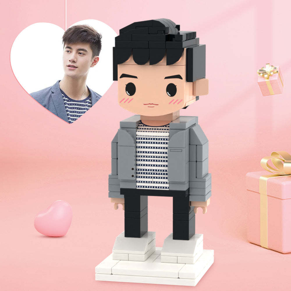 Cadeaux Surprise Pour Lui, Corps Complet Personnalisable, 1 Personne, Figurines En Brique Mignonnes, Jouet En Blocs De Petites Particules - mademinefr