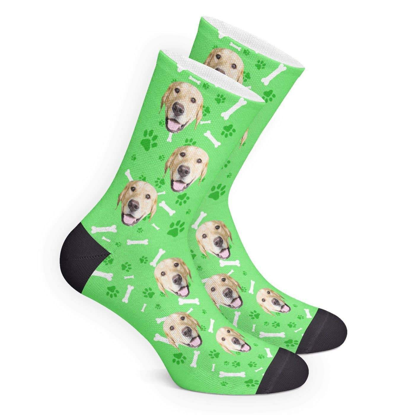 Chaussettes Personnalisé avec Photo en Visage Chien  - MadeMine
