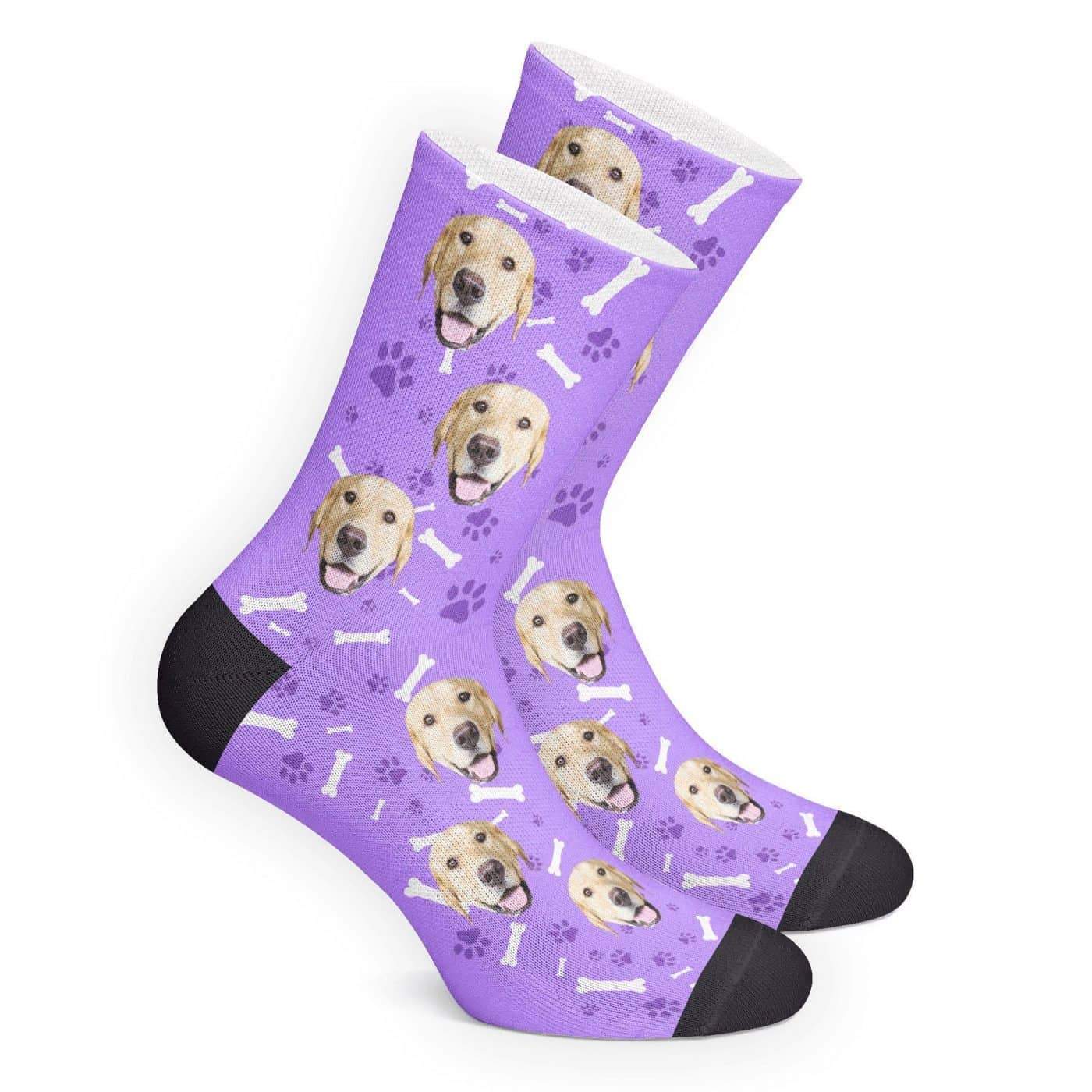 Chaussettes Personnalisé avec Photo en Visage Chien  - MadeMine
