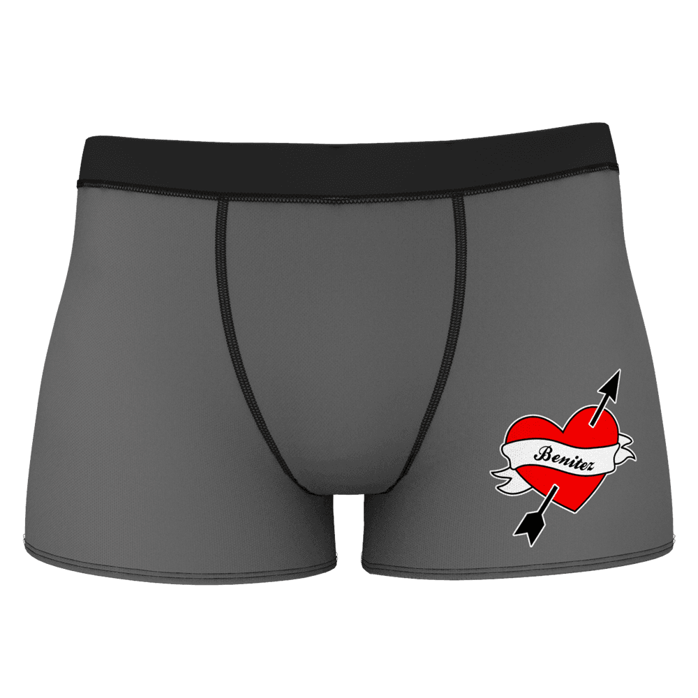  Culotte Personnalisée en Visage Amour Coeur Caleçon Copine - MadeMine