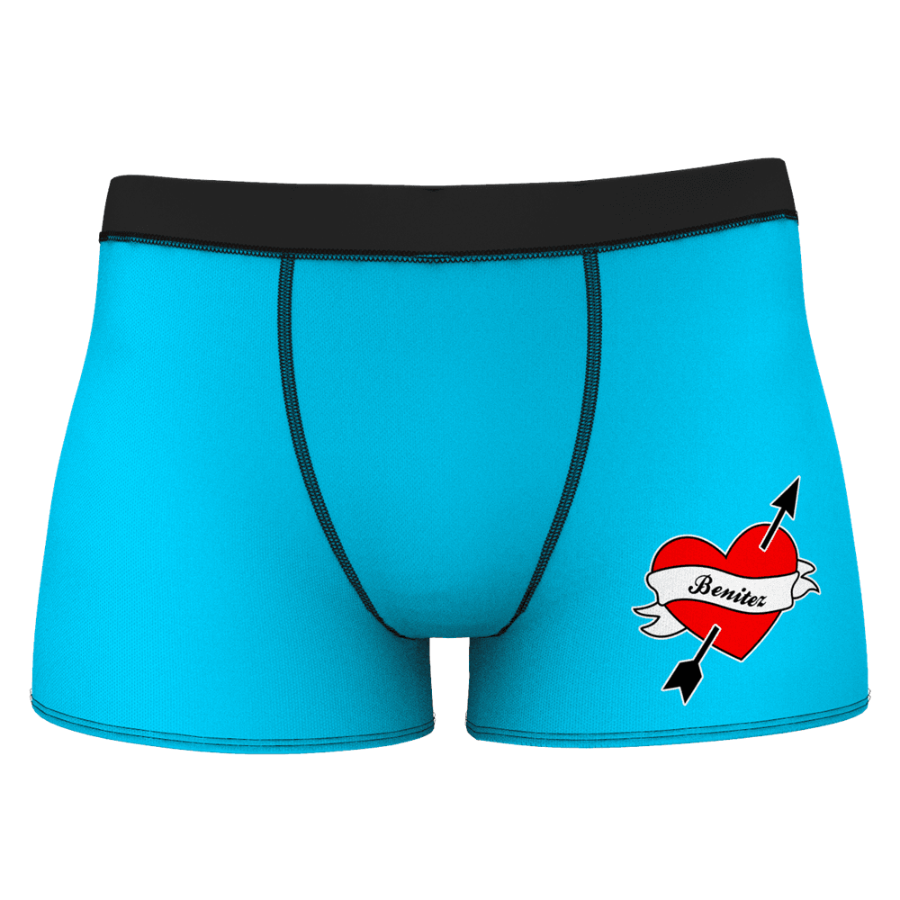  Culotte Personnalisée en Visage Amour Coeur Caleçon Copine - MadeMine
