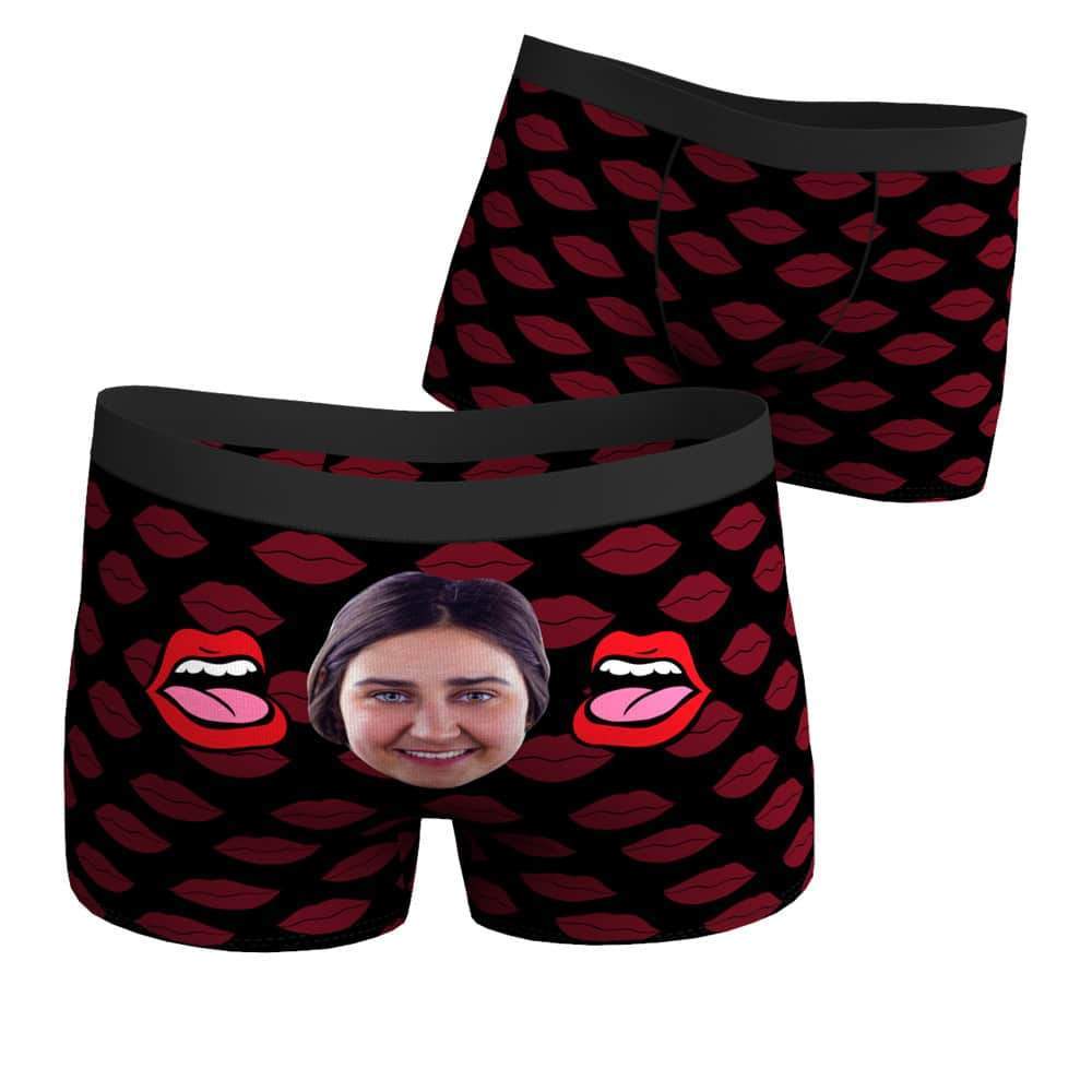 Baiser d'amour Caleçon en Visage Culotte Personnalisée - MadeMine