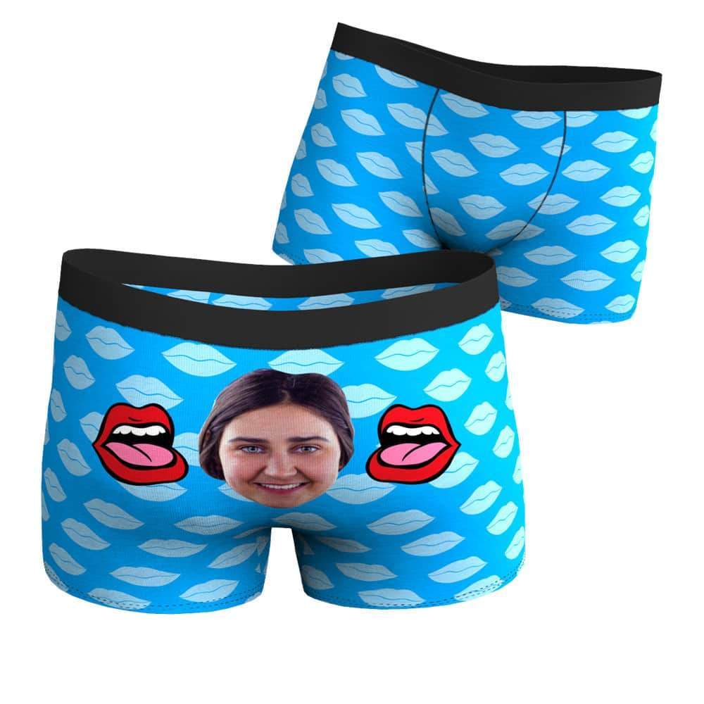 Baiser d'amour Caleçon en Visage Culotte Personnalisée - MadeMine