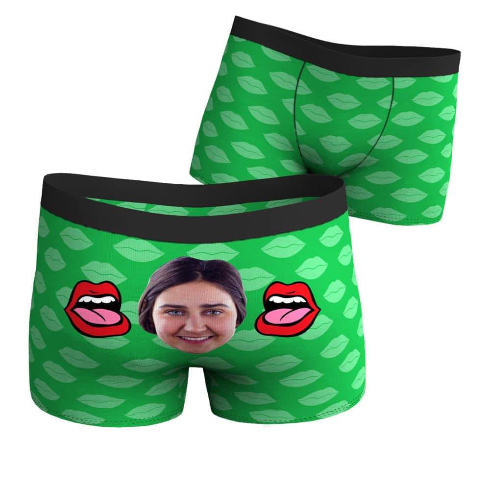 Baiser d'amour Caleçon en Visage Culotte Personnalisée - MadeMine