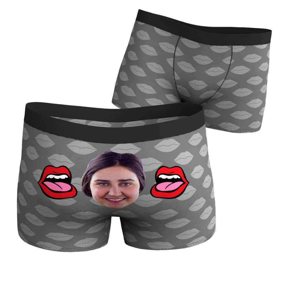 Baiser d'amour Caleçon en Visage Culotte Personnalisée - MadeMine