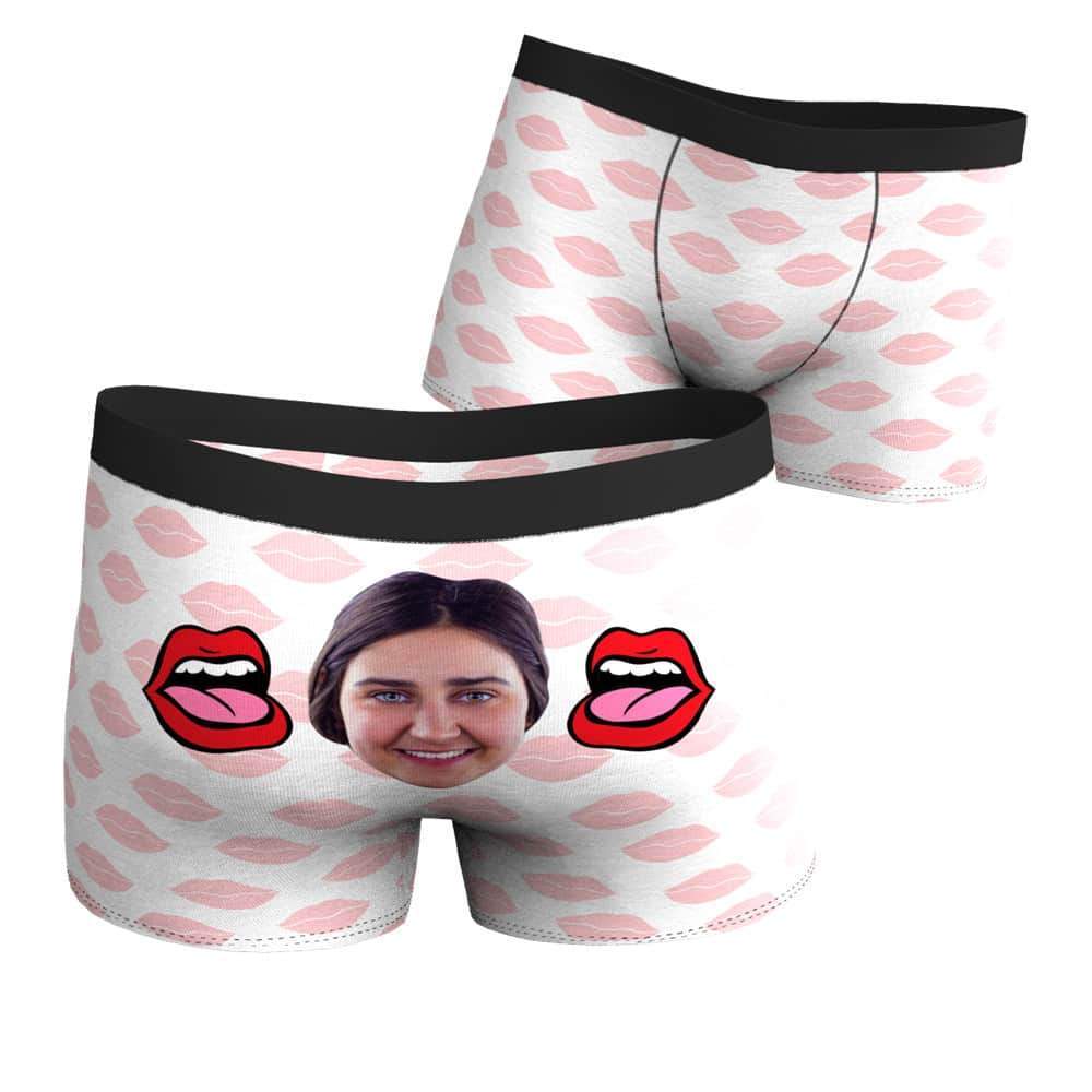 Baiser d'amour Caleçon en Visage Culotte Personnalisée - MadeMine