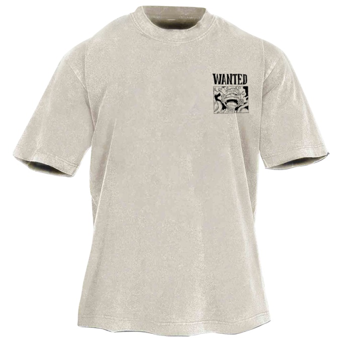 Classic Popular Anime Print Retro Washed Short Sleeves 06