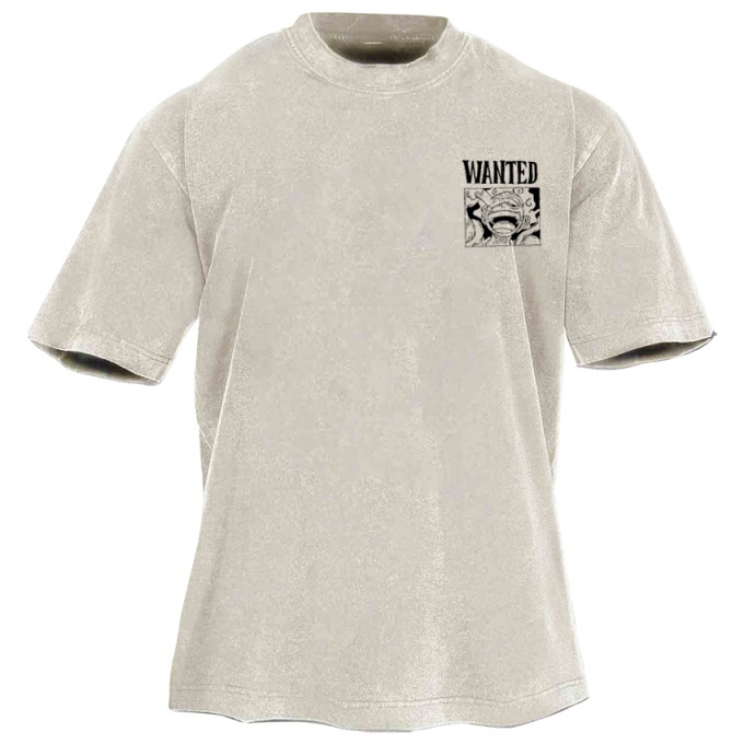 Classic Popular Anime Print Retro Washed Short Sleeves 06