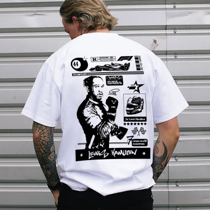 Super Popular Racing Driver Print Short Sleeves 01