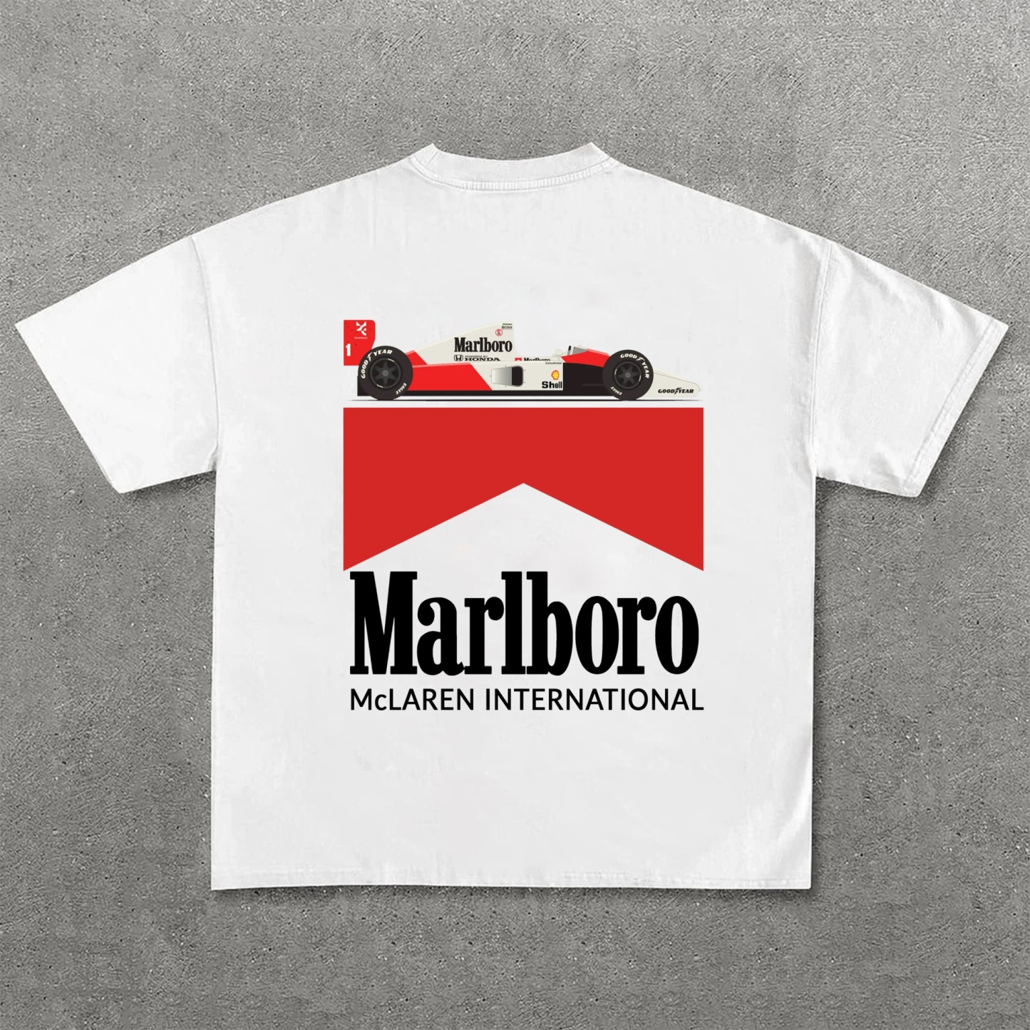 Racing Driver Printed Pure Cotton Casual T-Shirt 01