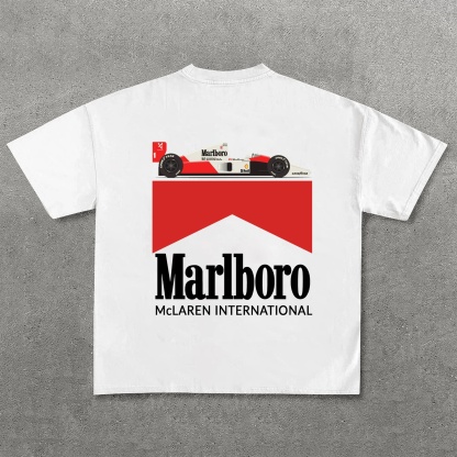 Racing Driver Printed Pure Cotton Casual T-Shirt 01