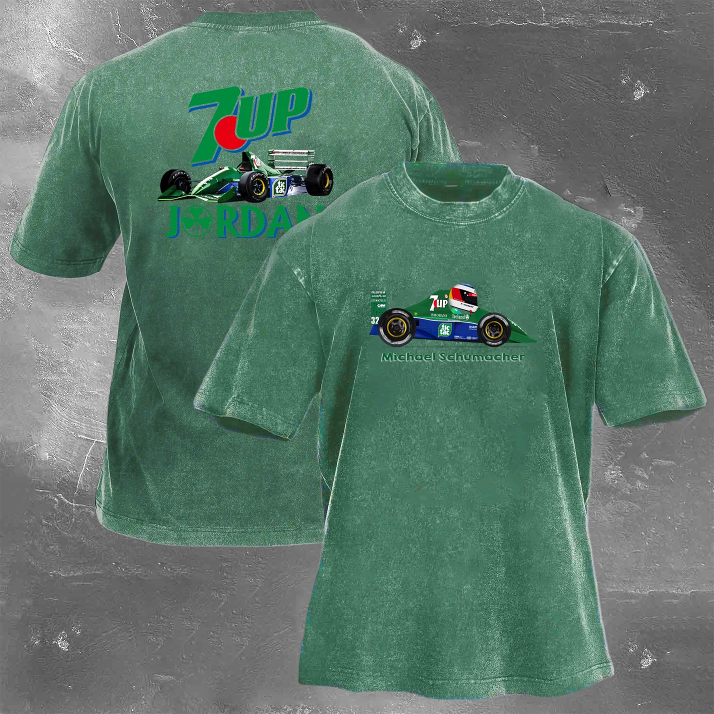 Racing Legend Vintage Cotton Washed T-Shirt 022