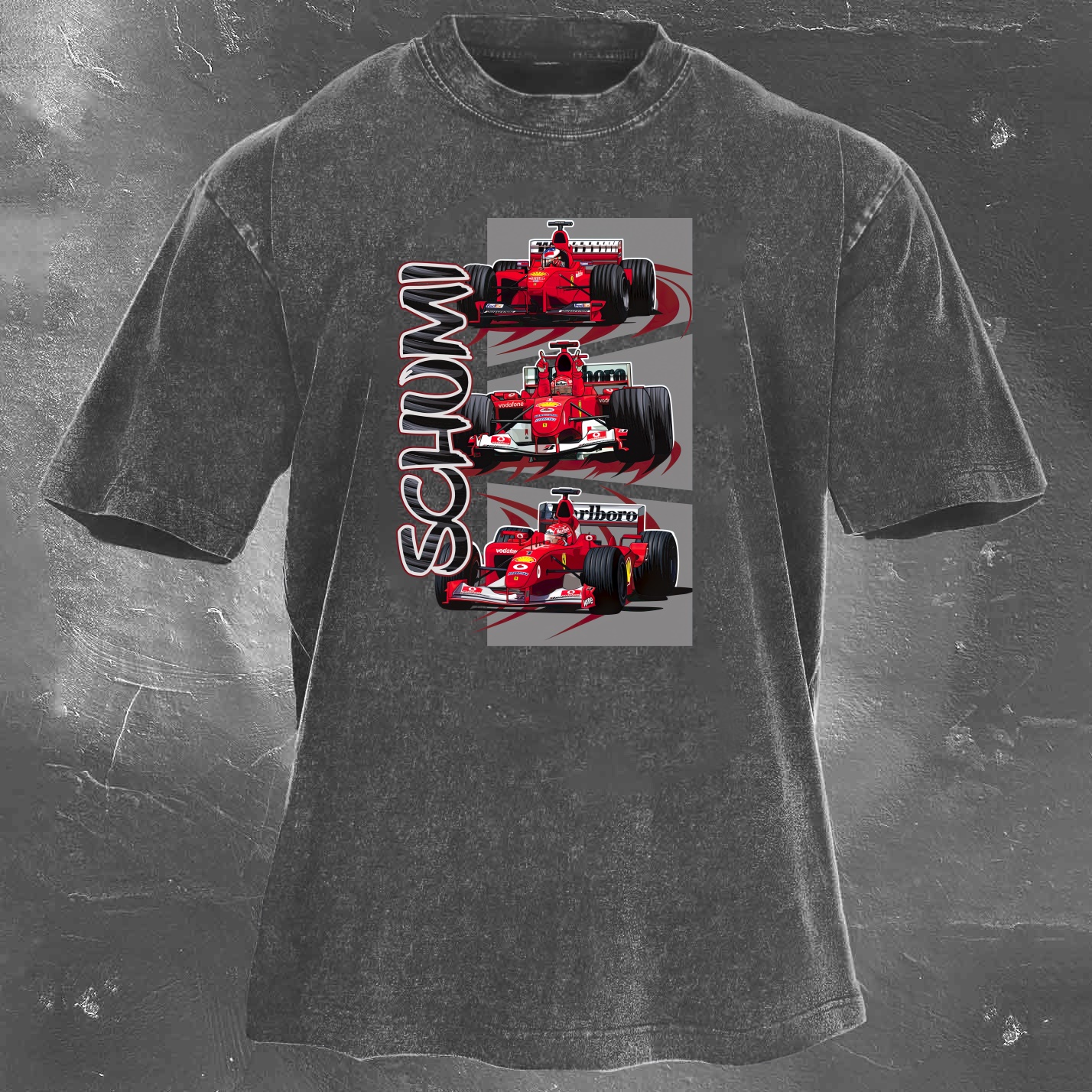 Racing Legend Vintage Cotton Washed T-Shirt 037