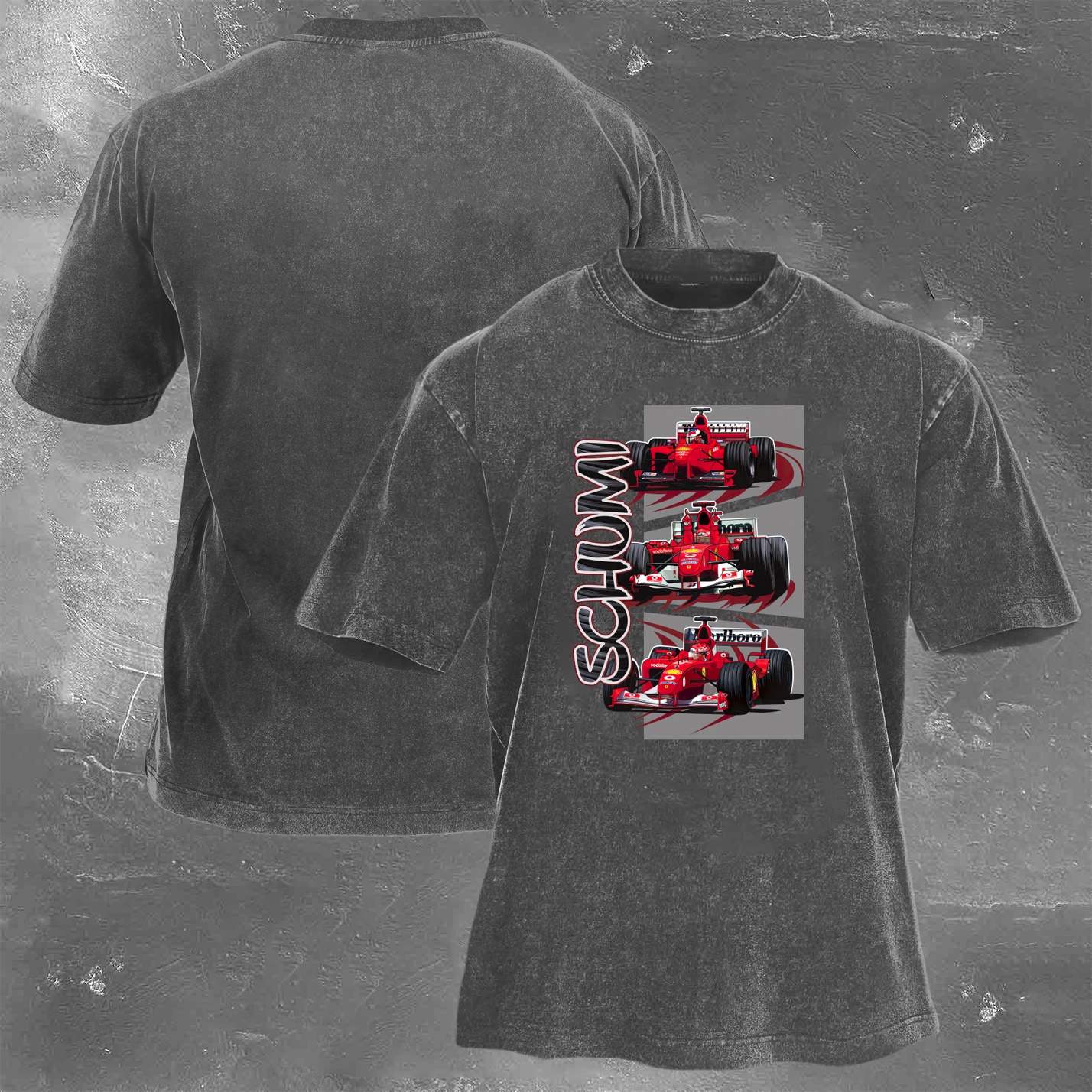 Racing Legend Vintage Cotton Washed T-Shirt 037