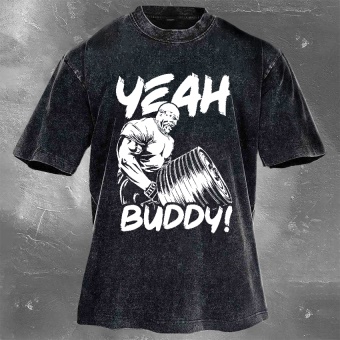 Ronnie Coleman Print Washed Vintage Short Sleeves 03