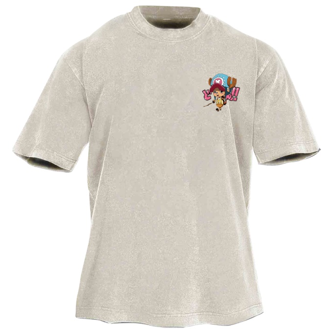 Classic Popular Anime Print Retro Washed Short Sleeves 07