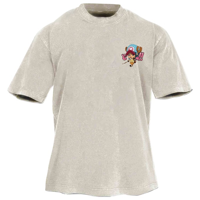 Classic Popular Anime Print Retro Washed Short Sleeves 07