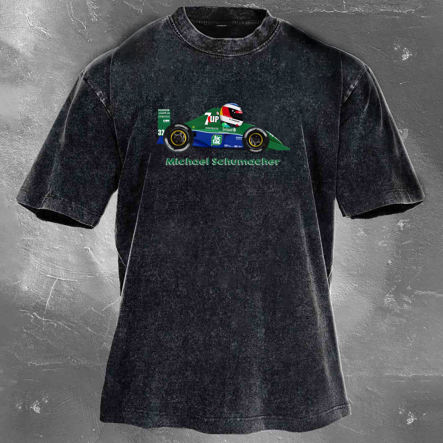 Racing Legend Vintage Cotton Washed T-Shirt 022