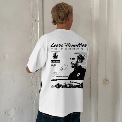 Super Popular Racing Driver Print Short Sleeves 02