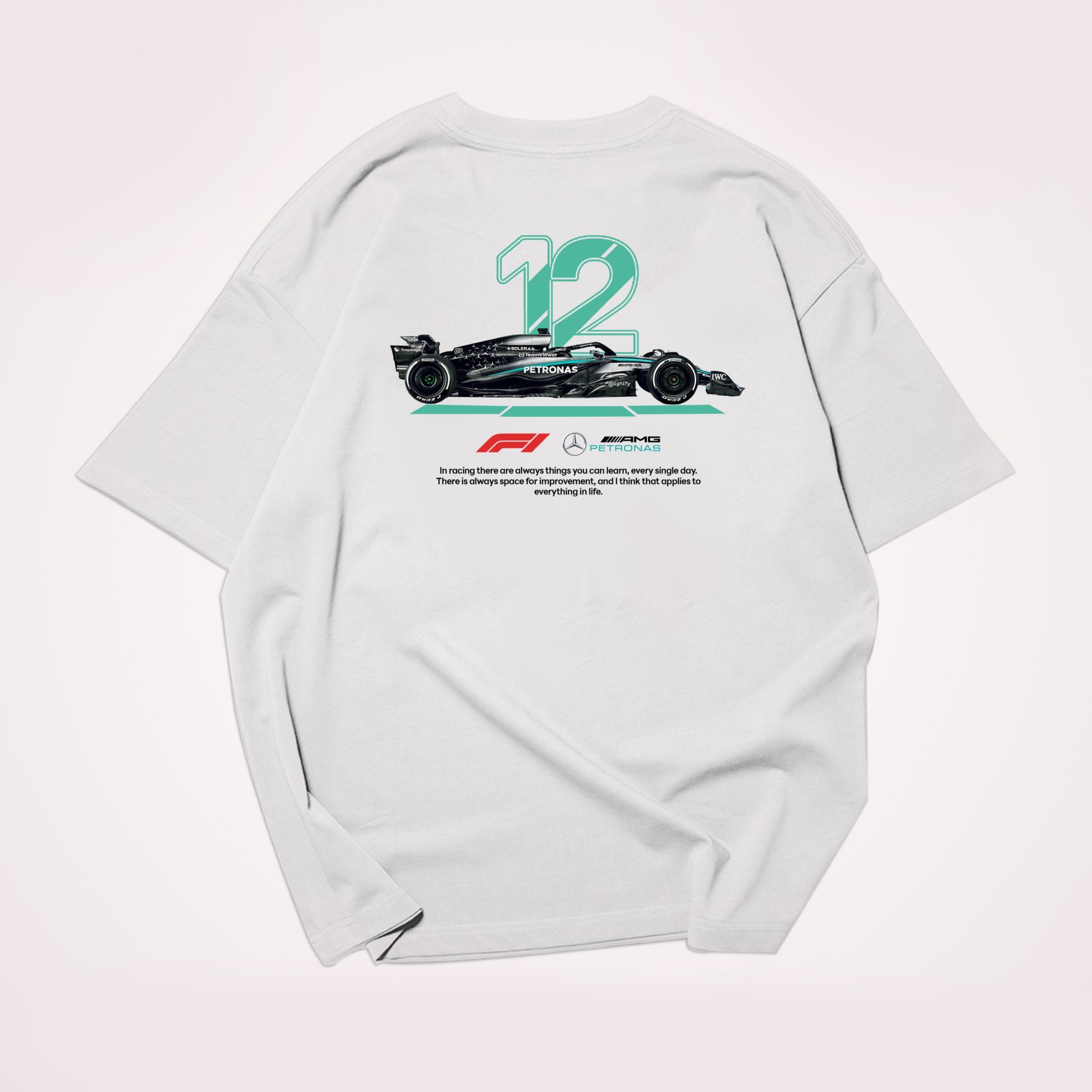 Classic Racing Race Car Team Street Print Pure Cotton Casual T-Shirt 03