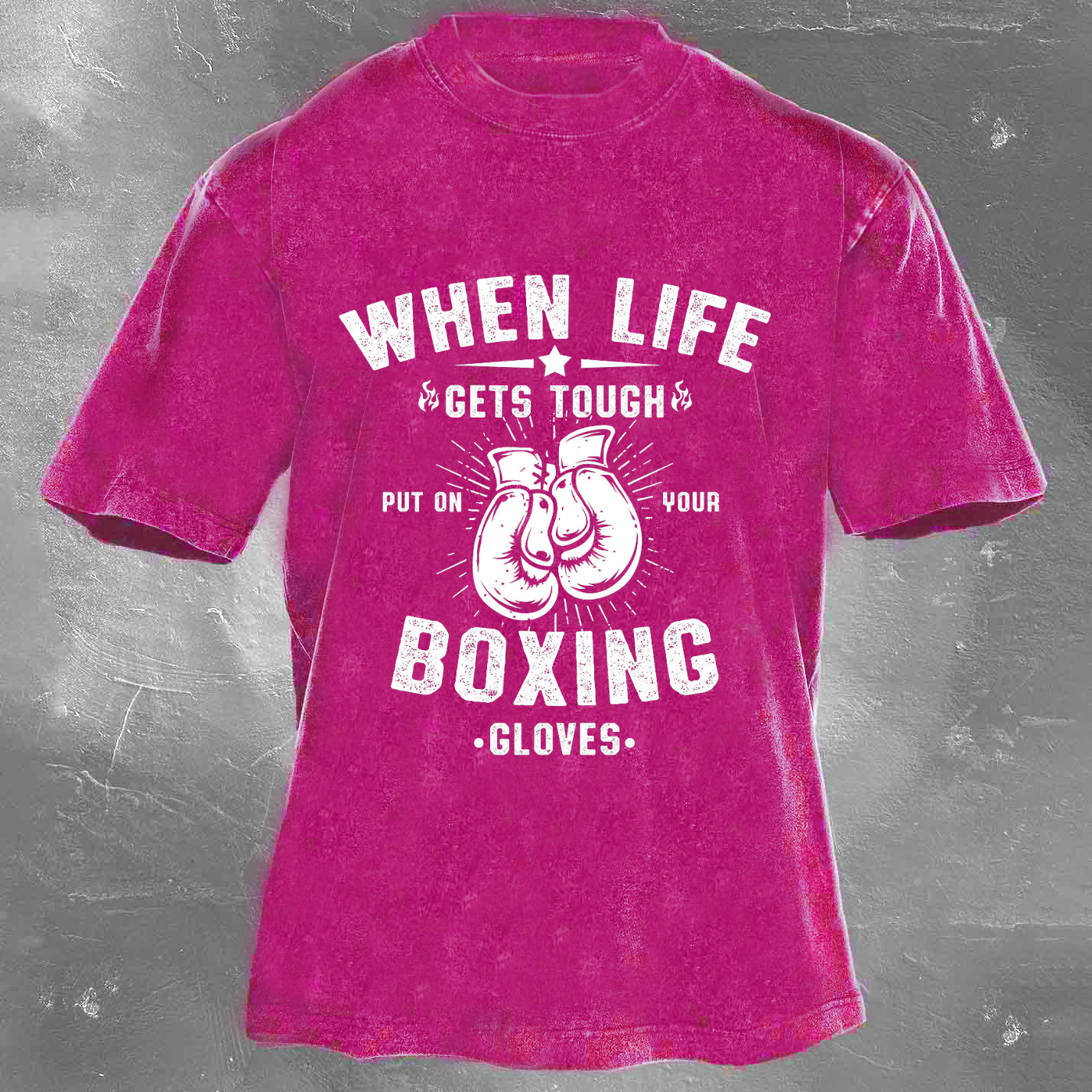 BOXING Unisex Washed T-shirt