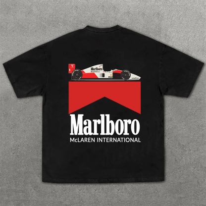 Racing Driver Printed Pure Cotton Casual T-Shirt 01