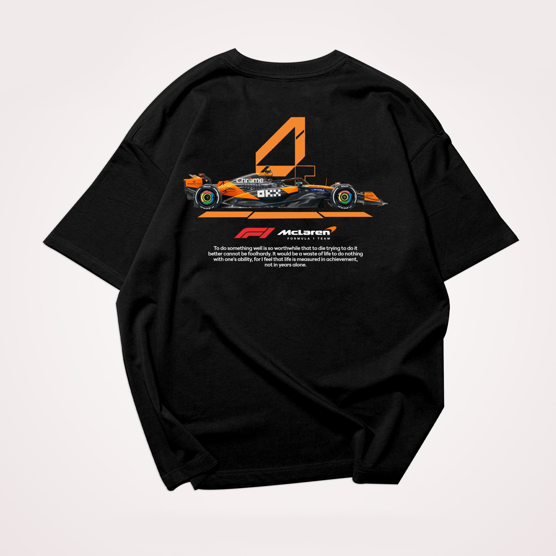 Classic Racing Race Car Team Street Print Pure Cotton Casual T-Shirt 02