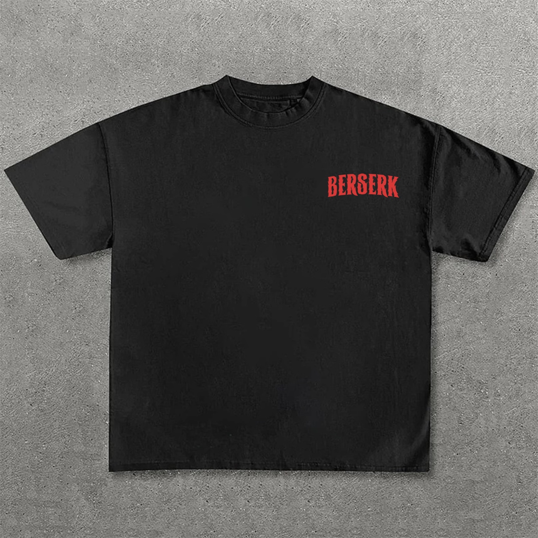 Dark Anime Print Pure Cotton Casual Short Sleeves 05