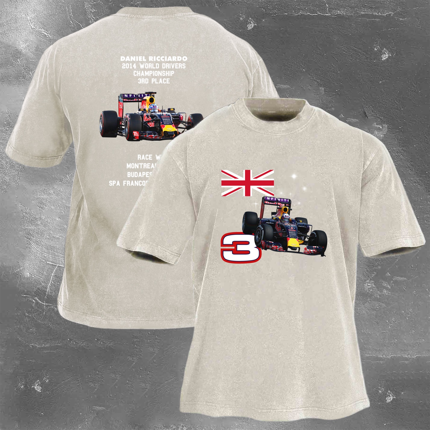 Racing Legend Vintage Cotton Washed T-Shirt 040