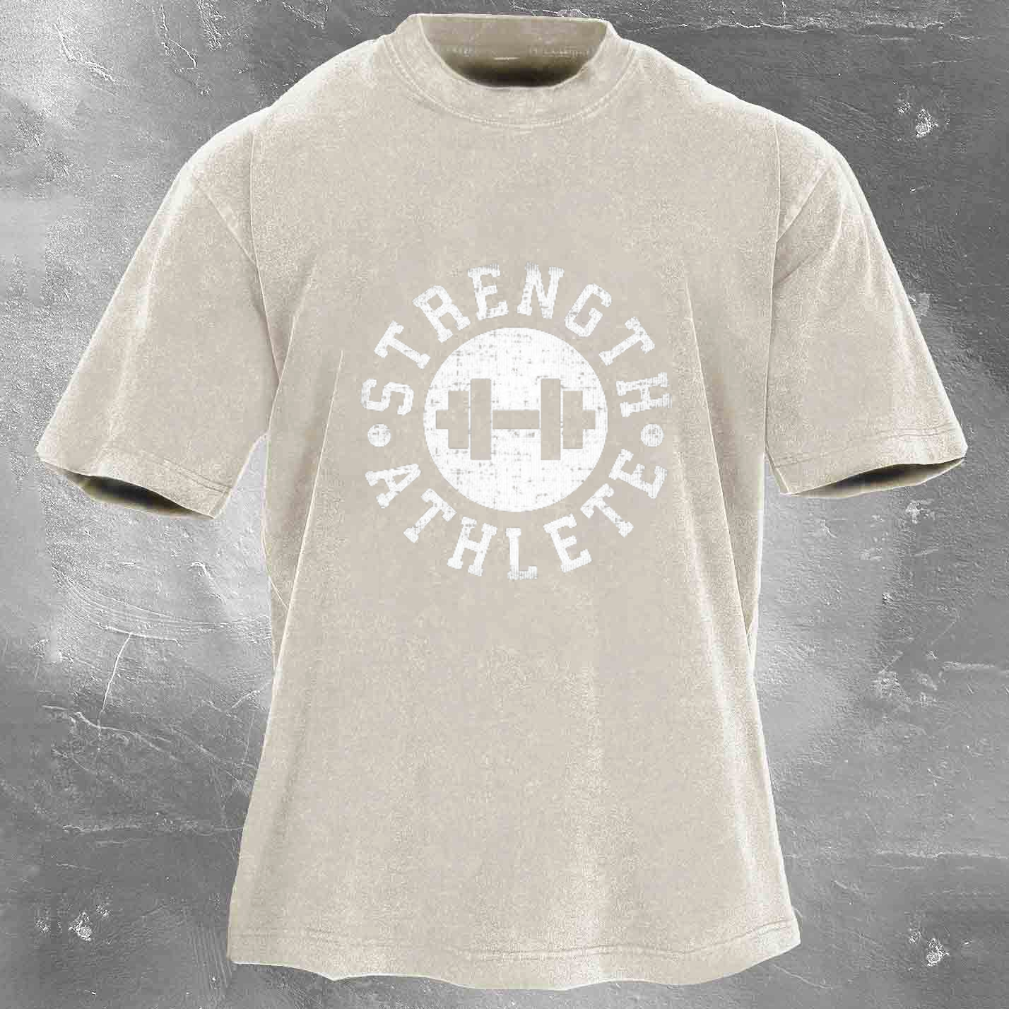 STRENGTH ATHLETE Men's Washed T-shirt
