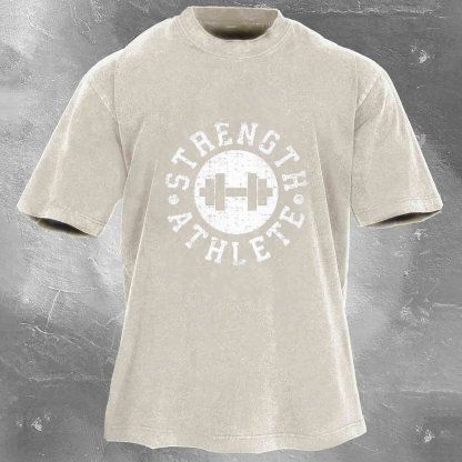 STRENGTH ATHLETE Men's Washed T-shirt