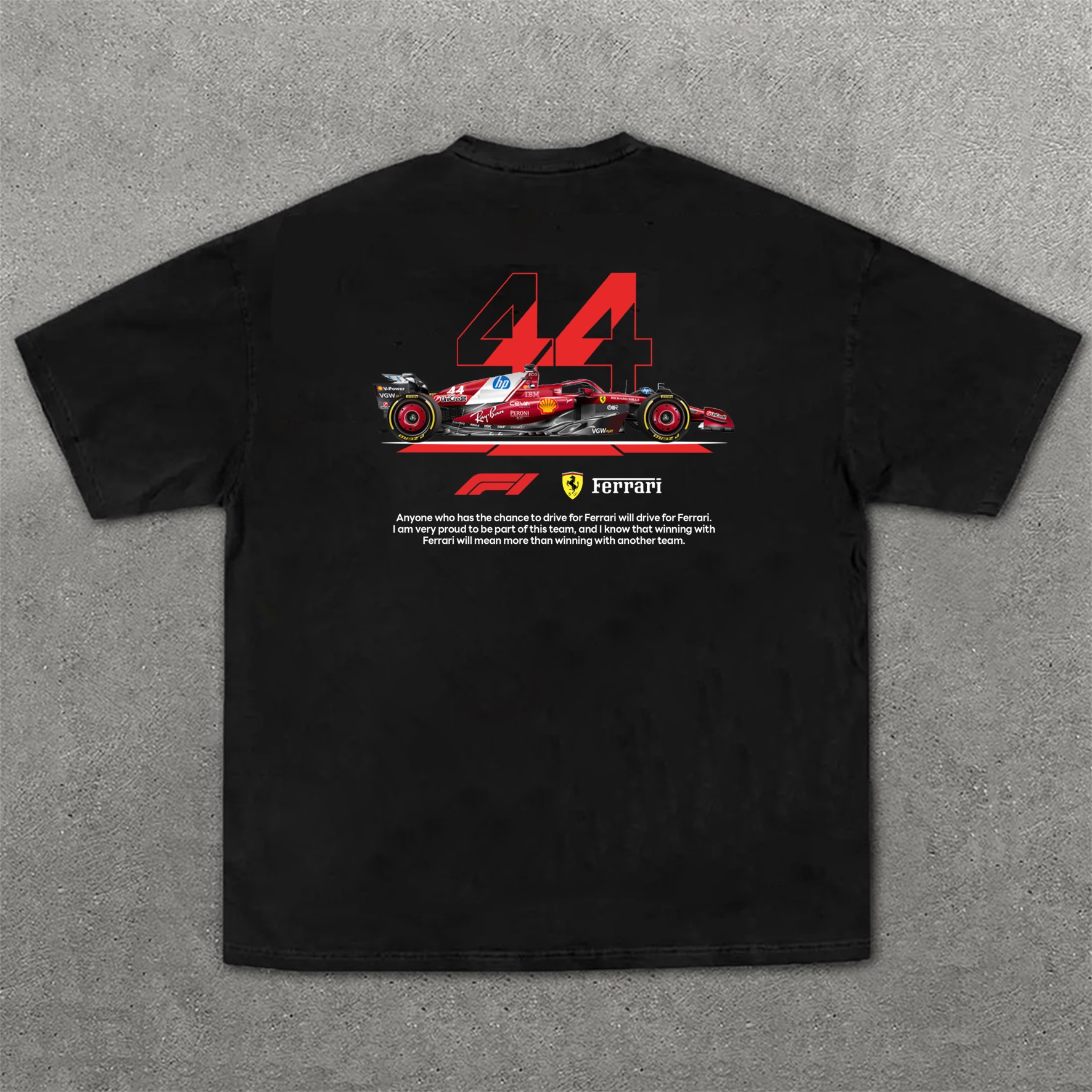 Classic Racing Race Car Team Street Print Pure Cotton Casual T-Shirt 01
