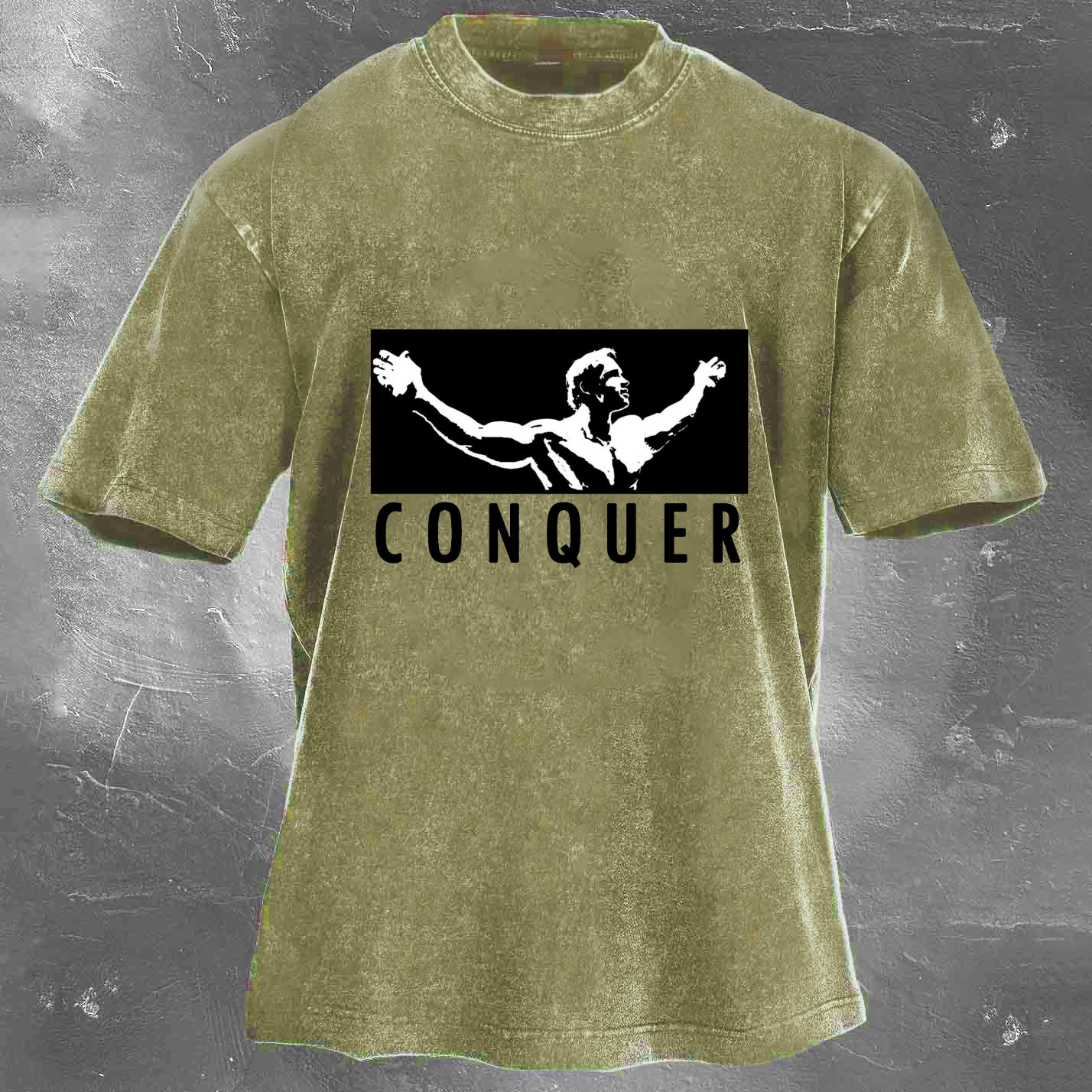 CONQUER Unisex Washed T-shirt