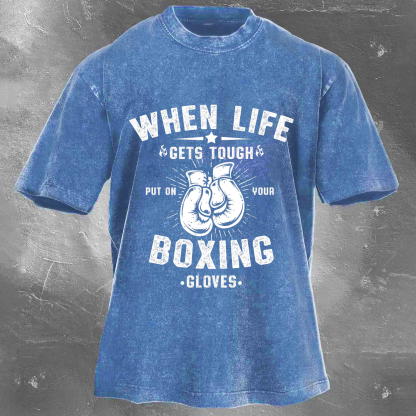 BOXING Unisex Washed T-shirt