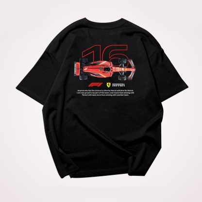 Classic Racing Race Car Team Street Print Pure Cotton Casual T-Shirt 08