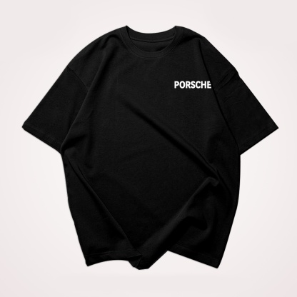 Classic Popular Sports Car Street Print Pure Cotton Casual T-Shirt 01