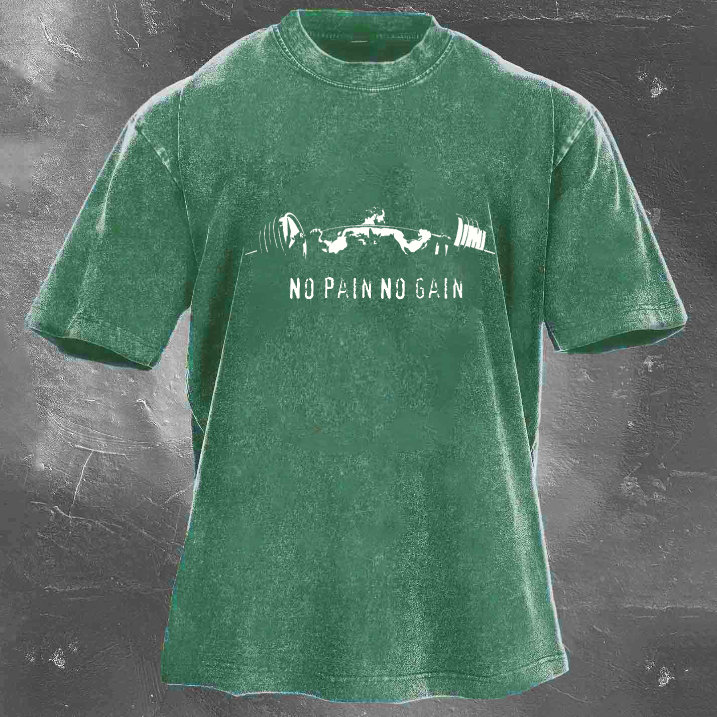 NO PAIN NO GAIN Men's Washed T-shirt