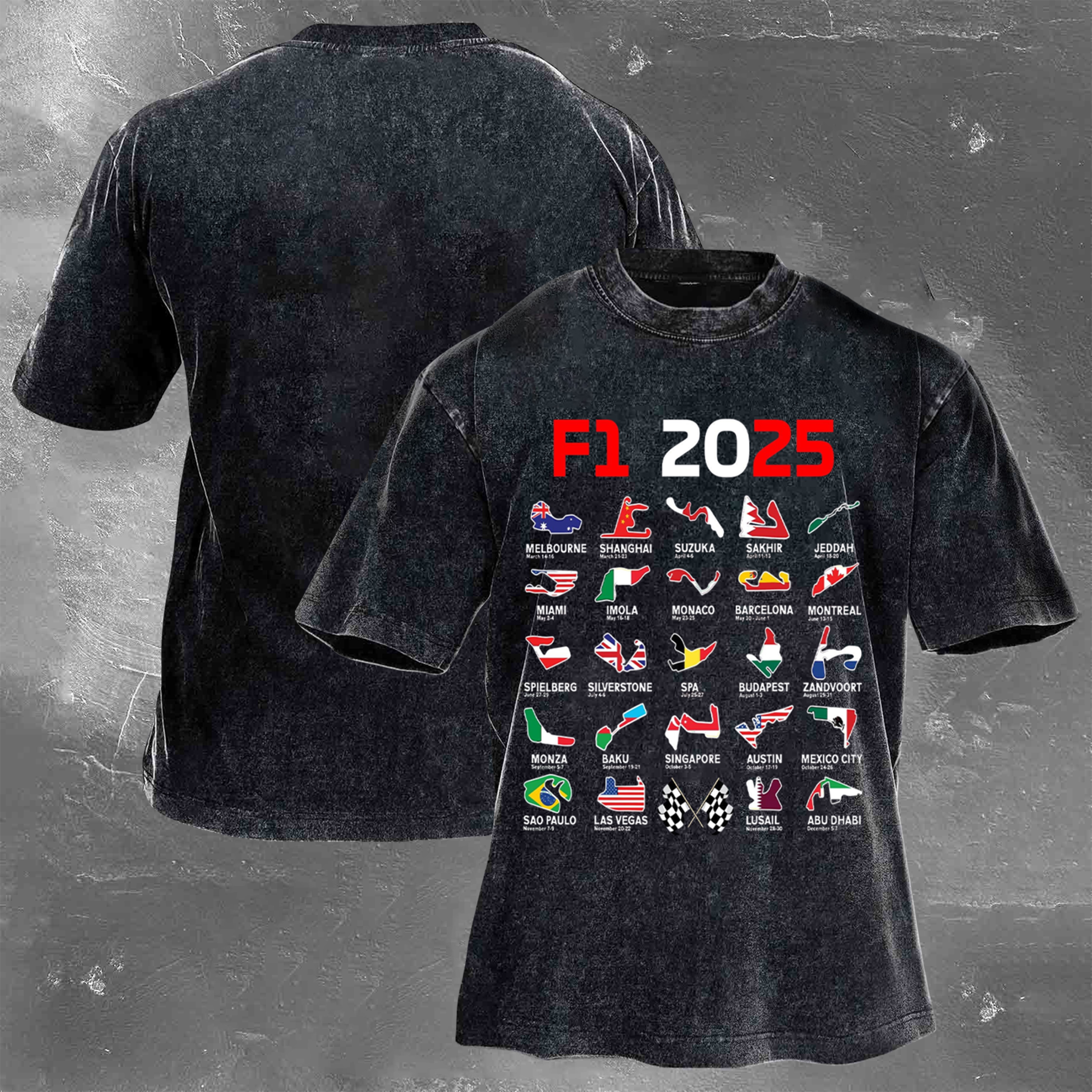 Racing Fan Vintage Washed Tee 05