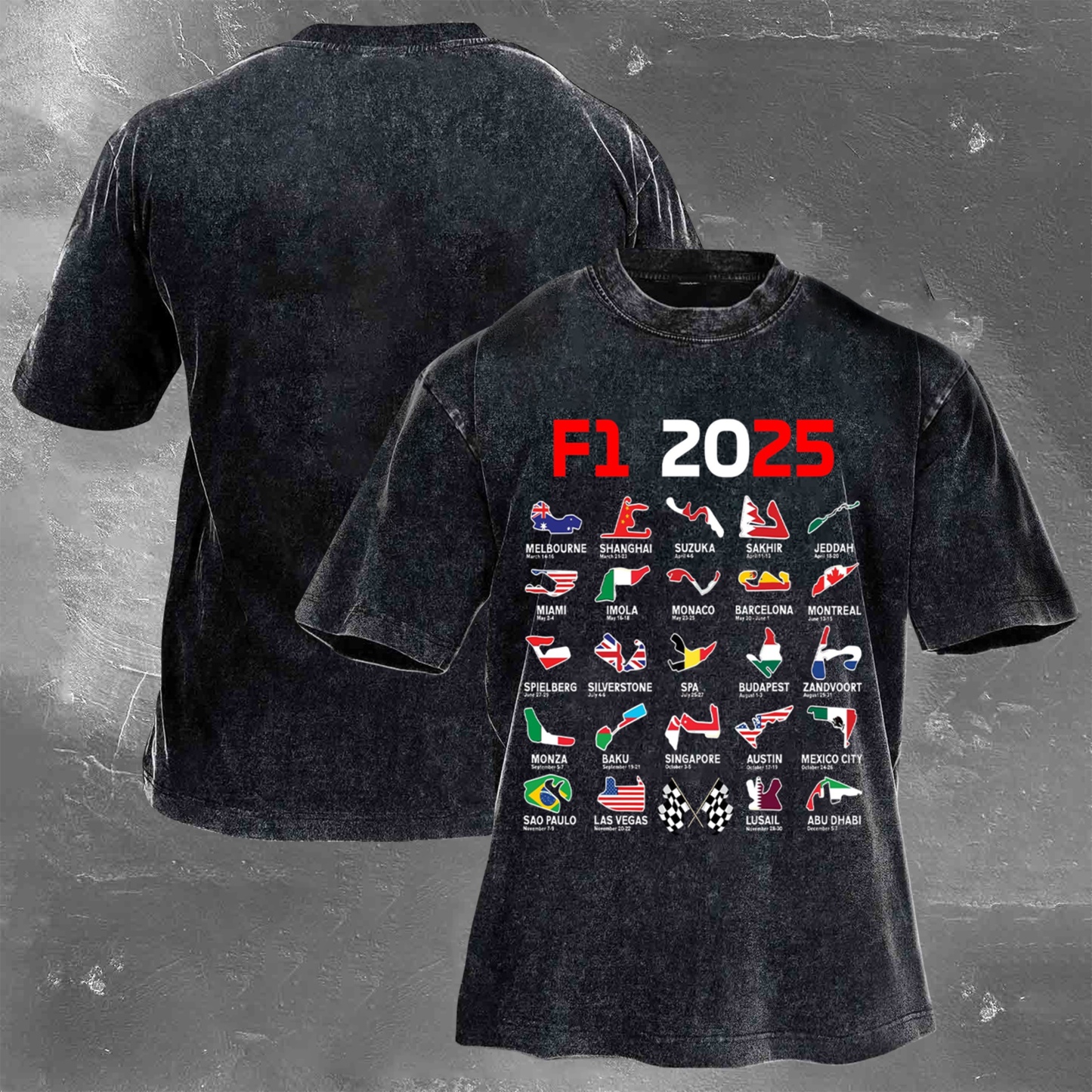 Racing Fan Vintage Washed Tee 05