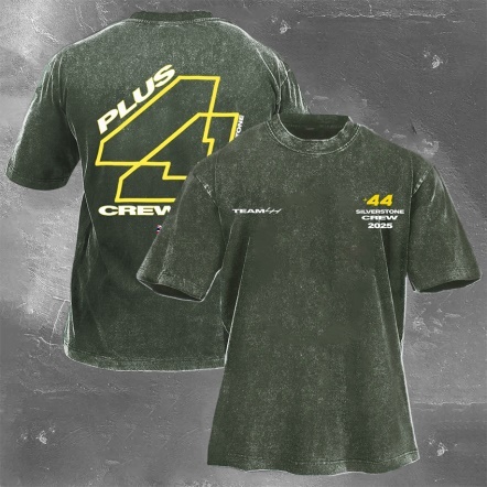 Racing Driver Print Retro Washed Casual T-Shirt 02