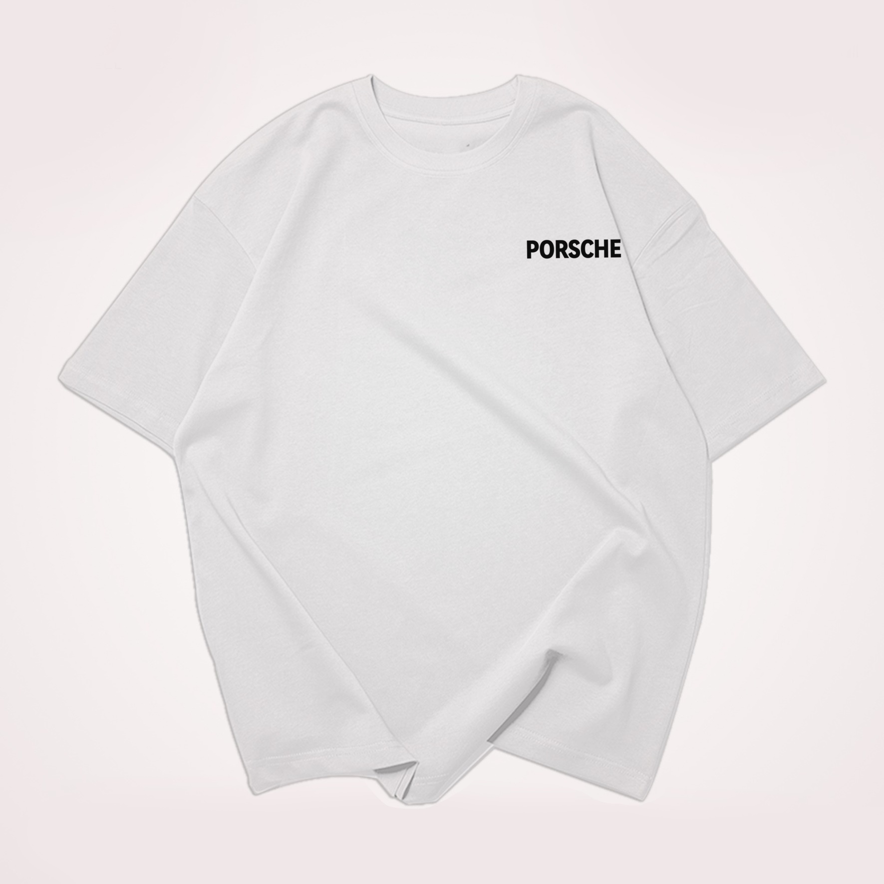 Classic Popular Sports Car Street Print Pure Cotton Casual T-Shirt 02