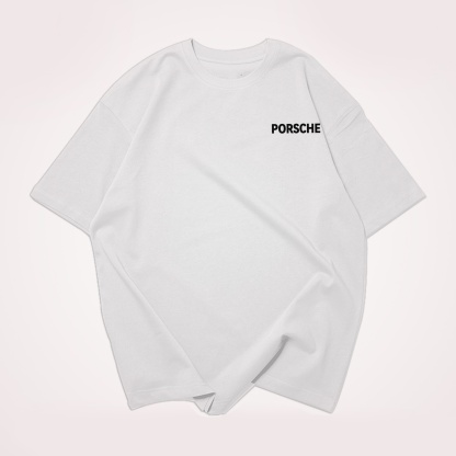 Classic Popular Sports Car Street Print Pure Cotton Casual T-Shirt 02