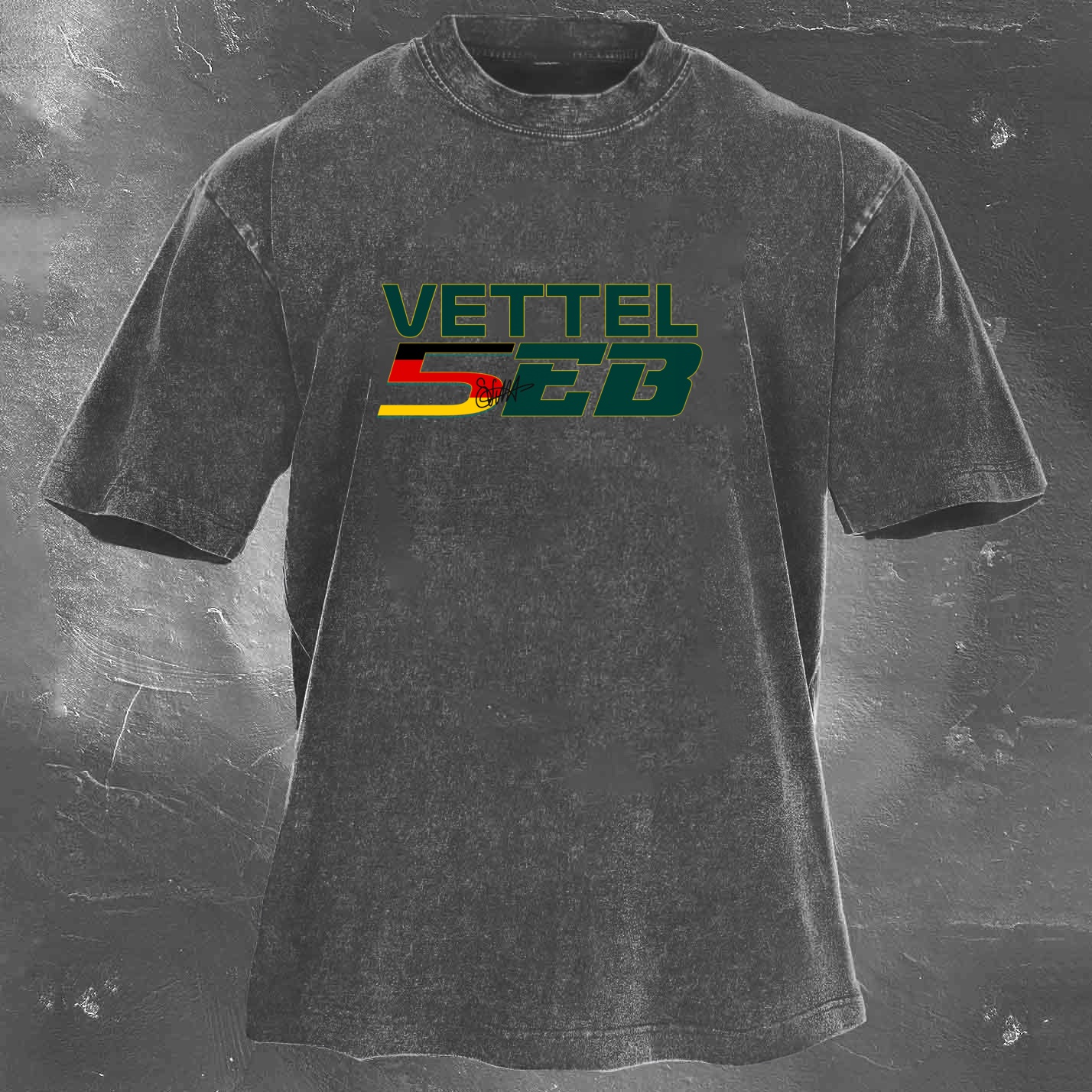 Racing Legend Vintage Cotton Washed T-Shirt 032