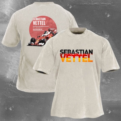 Racing Legend Vintage Cotton Washed T-Shirt 034