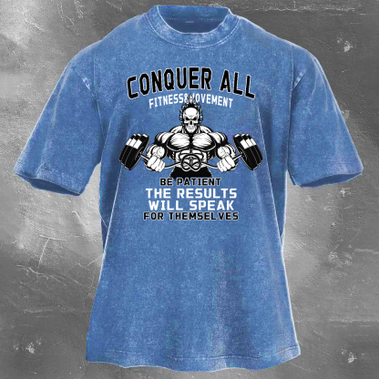 The Results Will Speak Unisex Vintage Washed T-Shirt