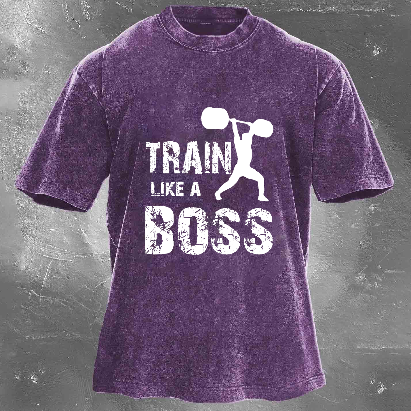 TRAIN LIKE A BOSS Unisex Washed T-shirt