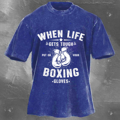 BOXING Unisex Washed T-shirt