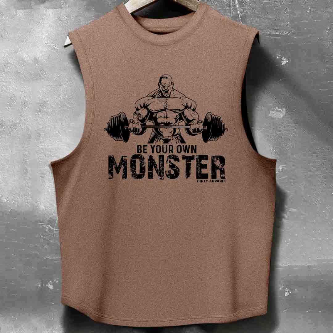 BE YOUR OWN MONSTER Men's washed Tank